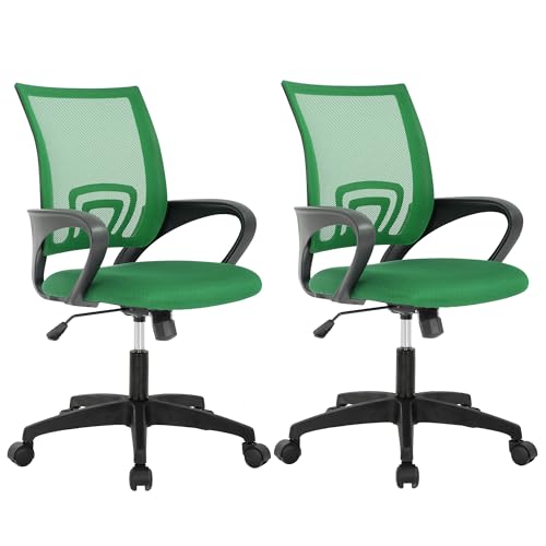 Black Ergonomic Mesh Office Chair with Lumbar Support and Armrest L62775