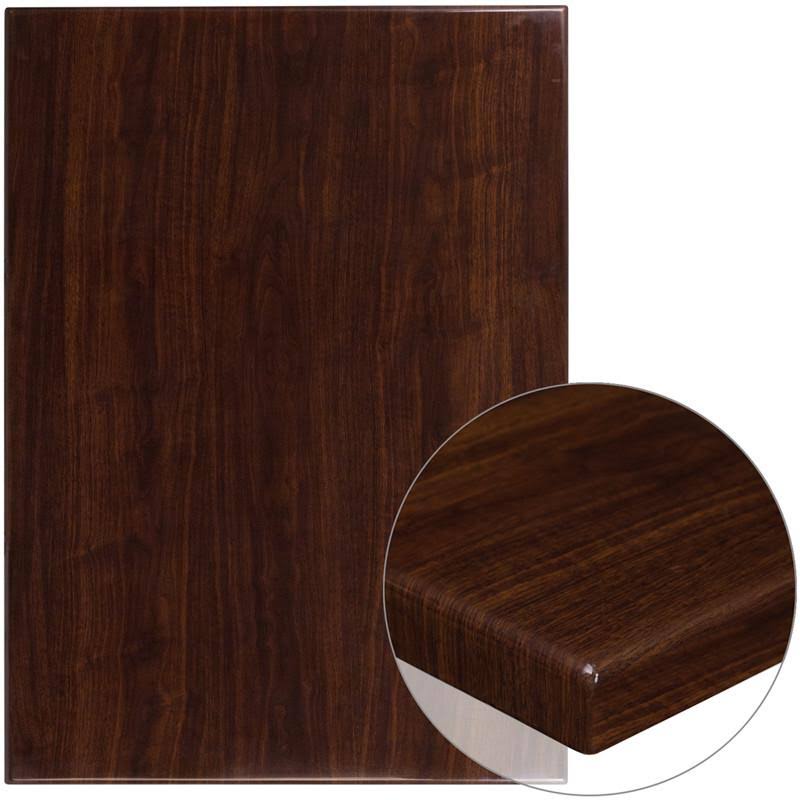 Rectangular Resin Mahogany Table Top K145257