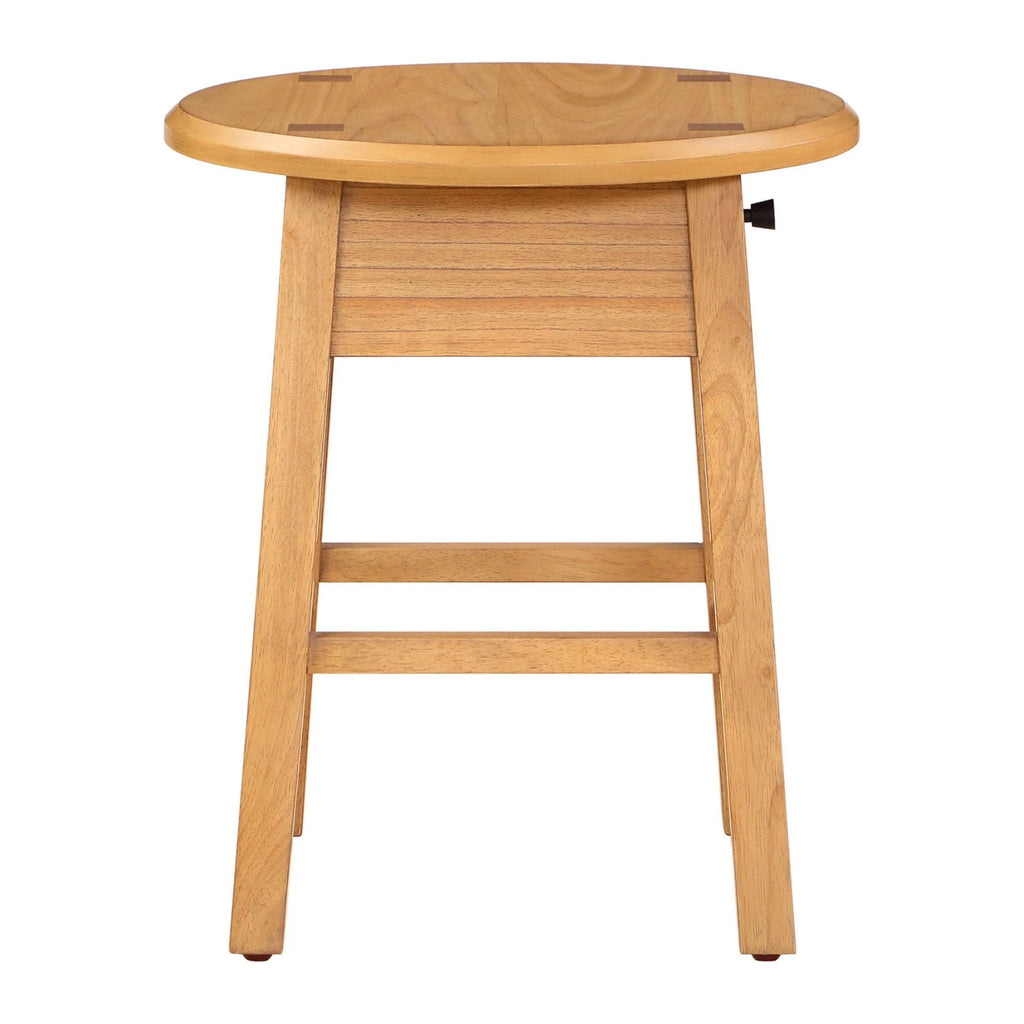 Round Side Table with Solid Wood Frame F4170