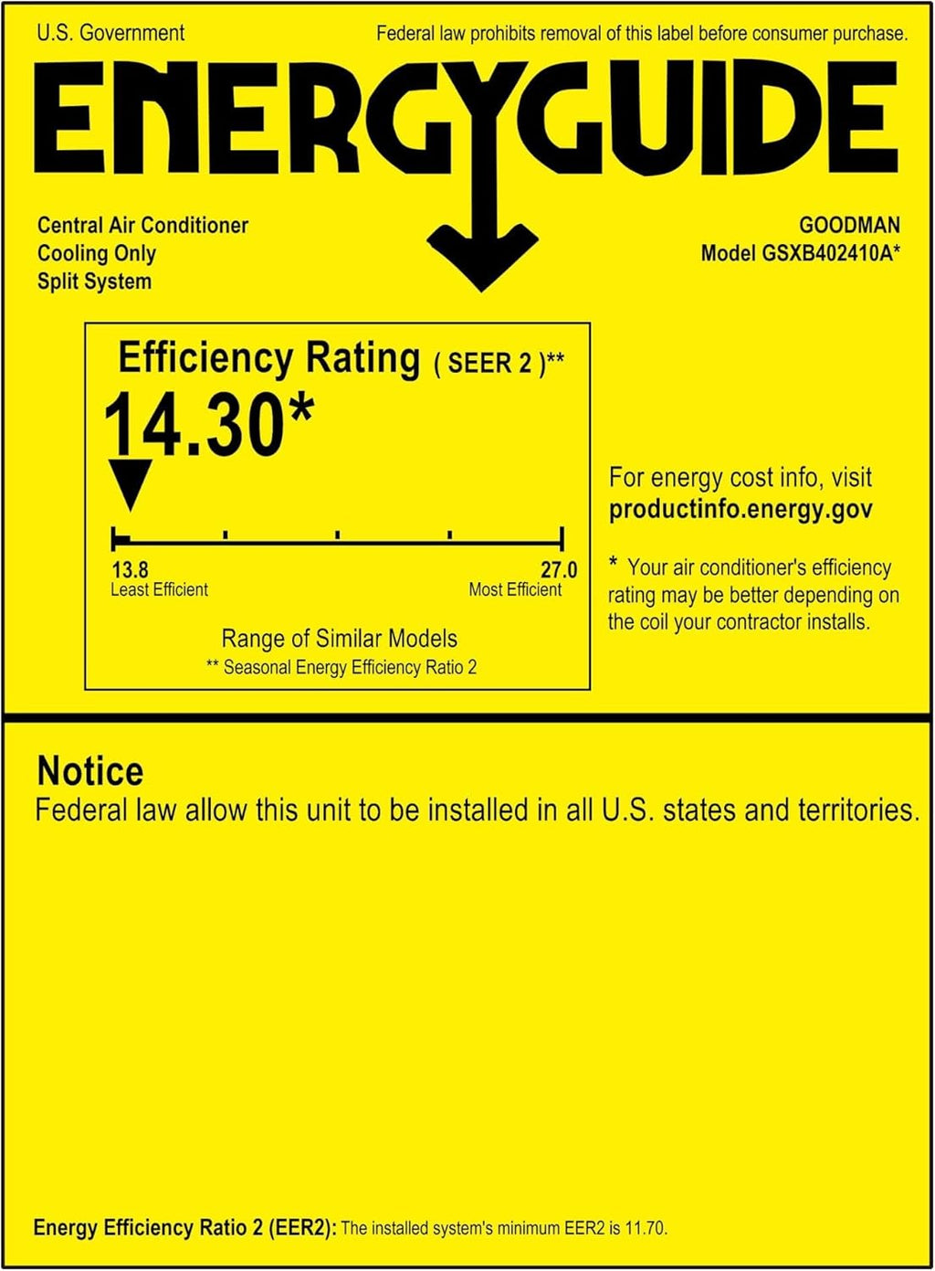 2 TON 14.3 SEER2 AC Unit with 97% AFUE 80k BTU Low NOx Gas Heater and Horizontal Evaporator V295