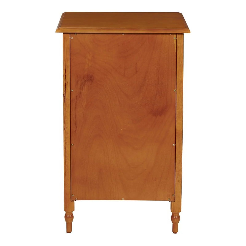 2 Drawer Wood File Cabinet in Antique Cherry B228263
