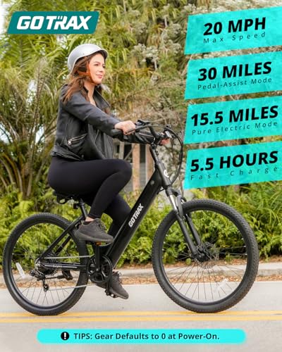 26" Electric Bike, Peak 500W, 7-Speed M7729