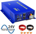 Pure Sine Wave Inverter 24V to 110v 120v 2500 Watt with Dual AC Receptacles G743