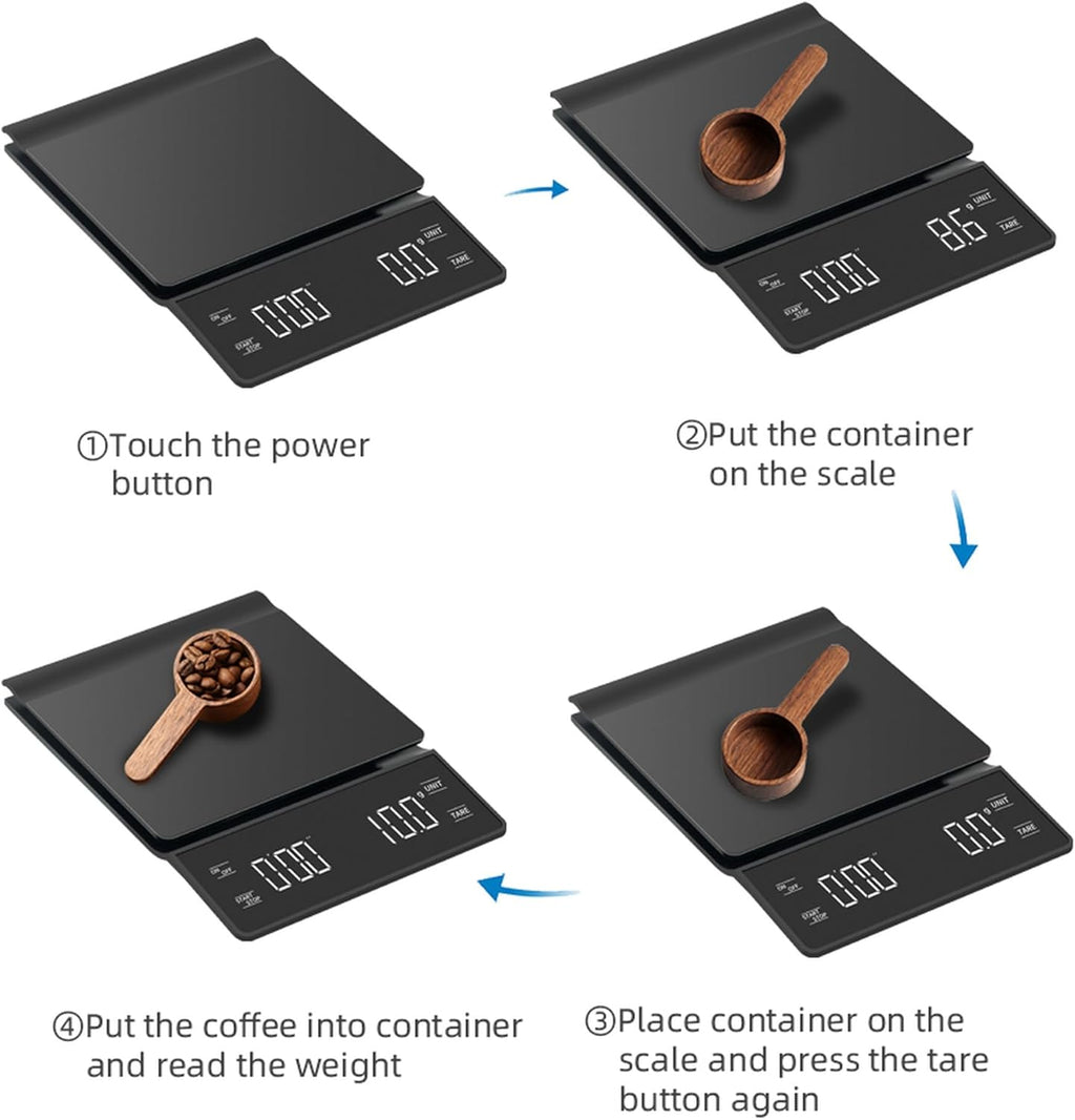 Digital Coffee Scale with Timer E112
