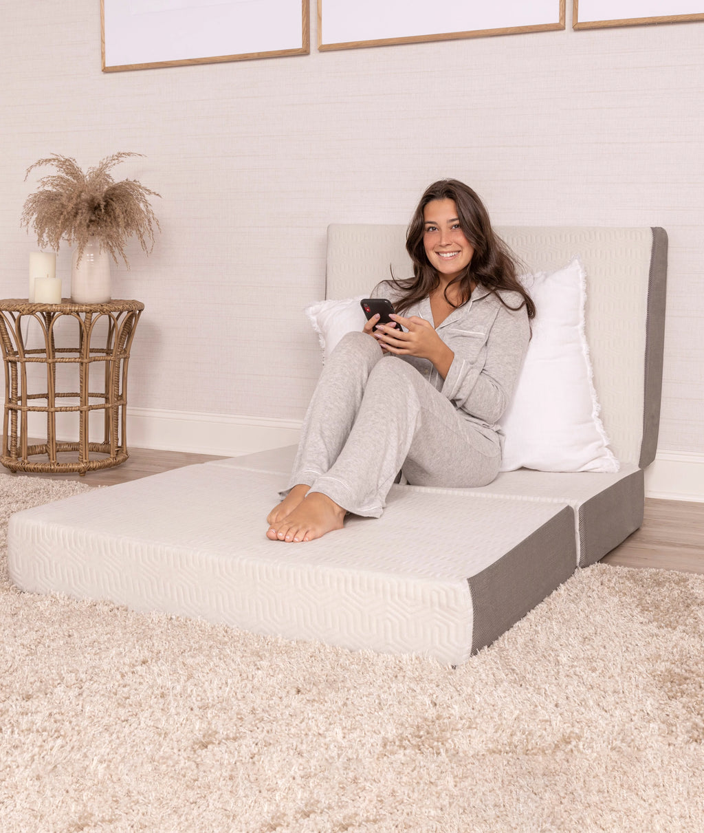6-Inch Memory Foam Tri Folding Mattress with Removable Cover C2647