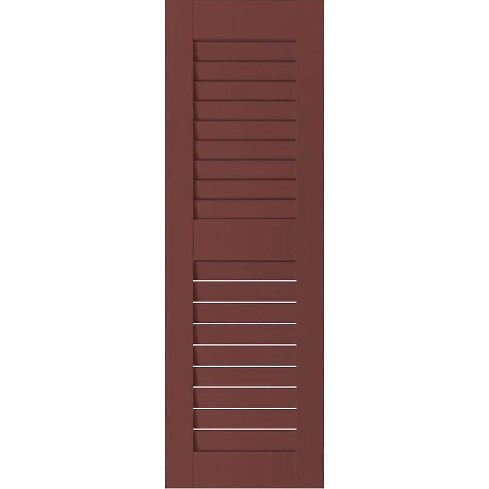 18 in. x 48 in. Louvered Shutters Pair L760540