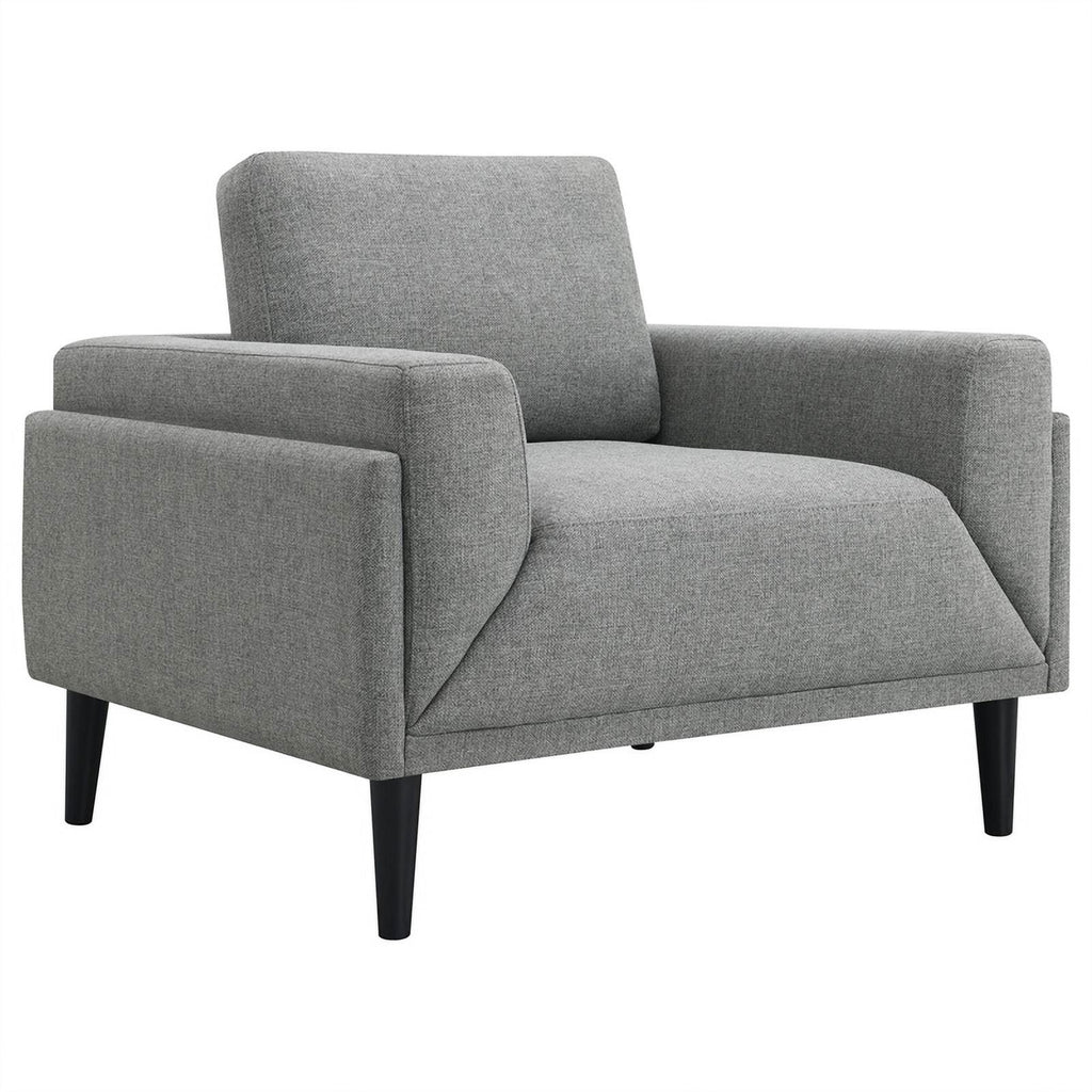 3-Piece Upholstered Fabric Sofa Set in Gray L7100