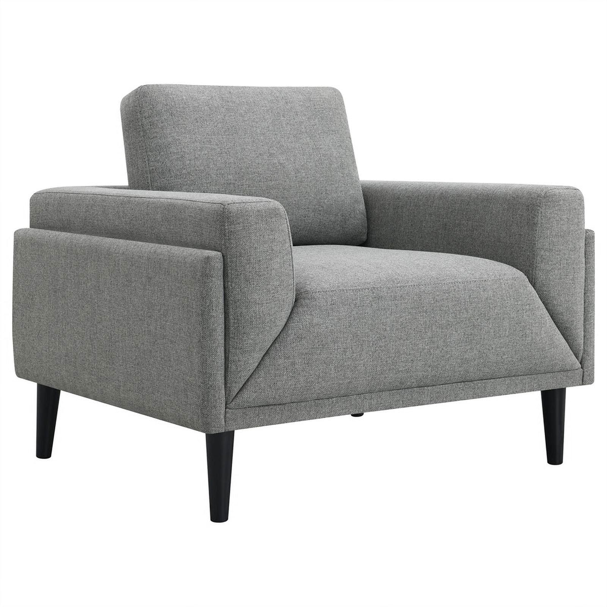 3-Piece Upholstered Fabric Sofa Set in Gray L7100