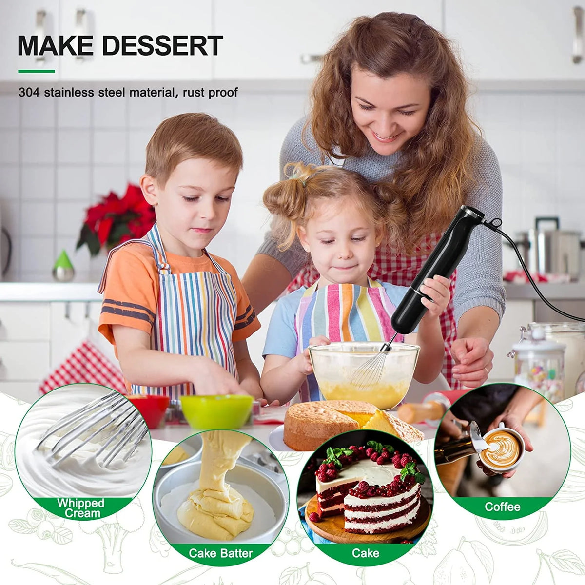 500 Watt 8 Speed Immersion Hand Blender D823