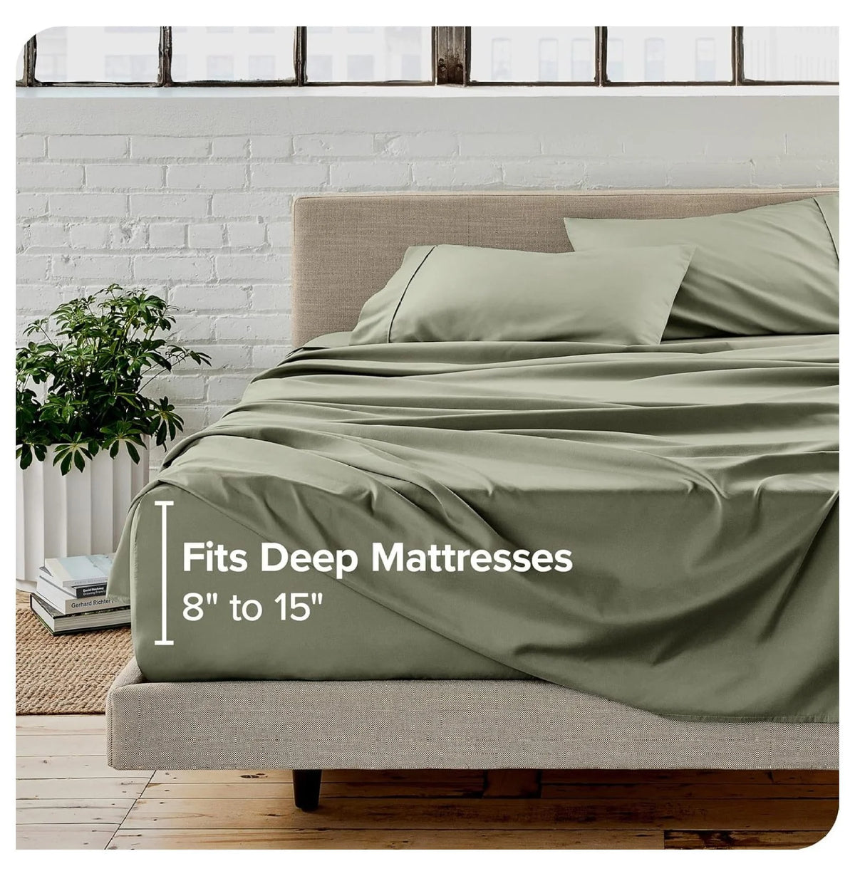 Split King 5 Piece Microfiber Bed Sheet Set with Deep Pockets O73143