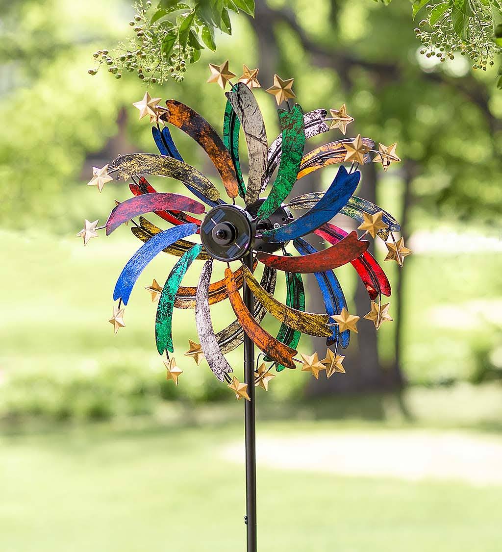 Solar Shooting Star Metal Wind Spinner Z69698