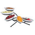 5 Tier Sierra Canoe Display, Melamine, Silver X67681