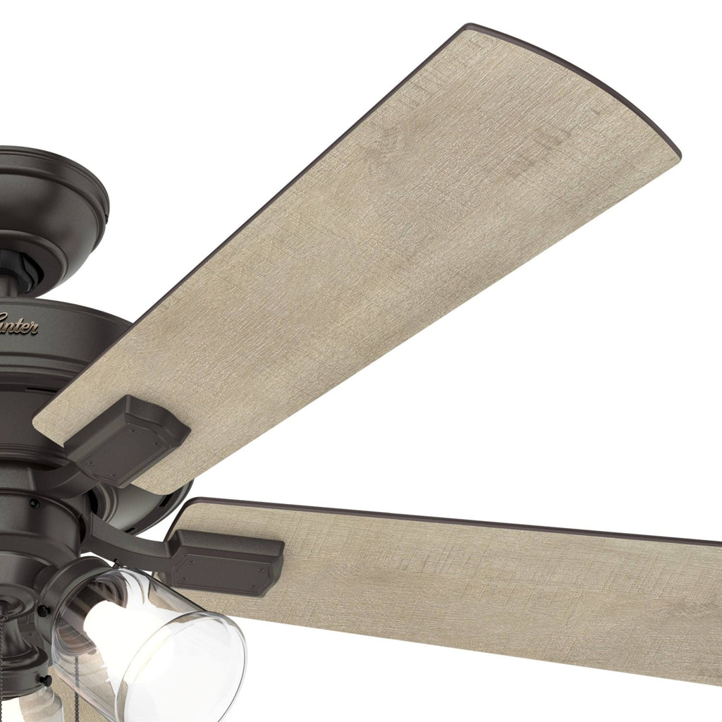 Fresh White Ceiling Fan with Light N55375
