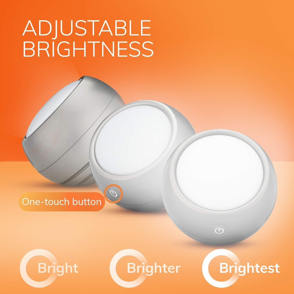 Light Therapy Lamp, UV-Free LED, 10,000 Lux, Full Spectrum, Light Grey I875