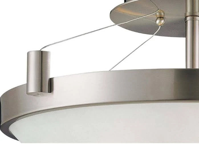 Suspended 3 Light Semi Flush Mount J109