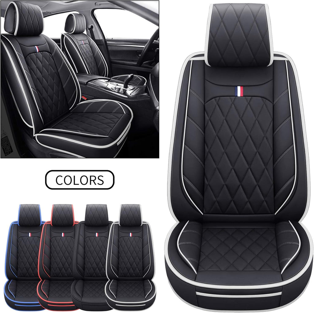 2 PCS Front Waterproof Leather Non-Slip Seat Covers R8307