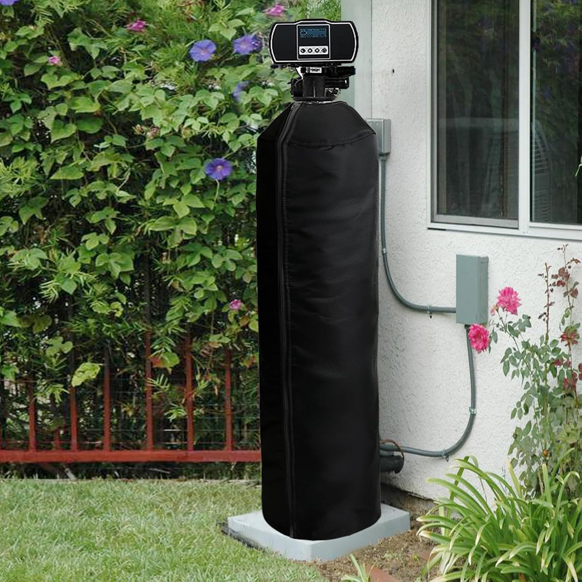 13x54 Black Insulated Water Softener Tank Cover C4704