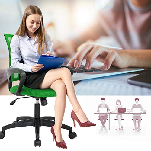 Black Ergonomic Mesh Office Chair with Lumbar Support and Armrest L62775