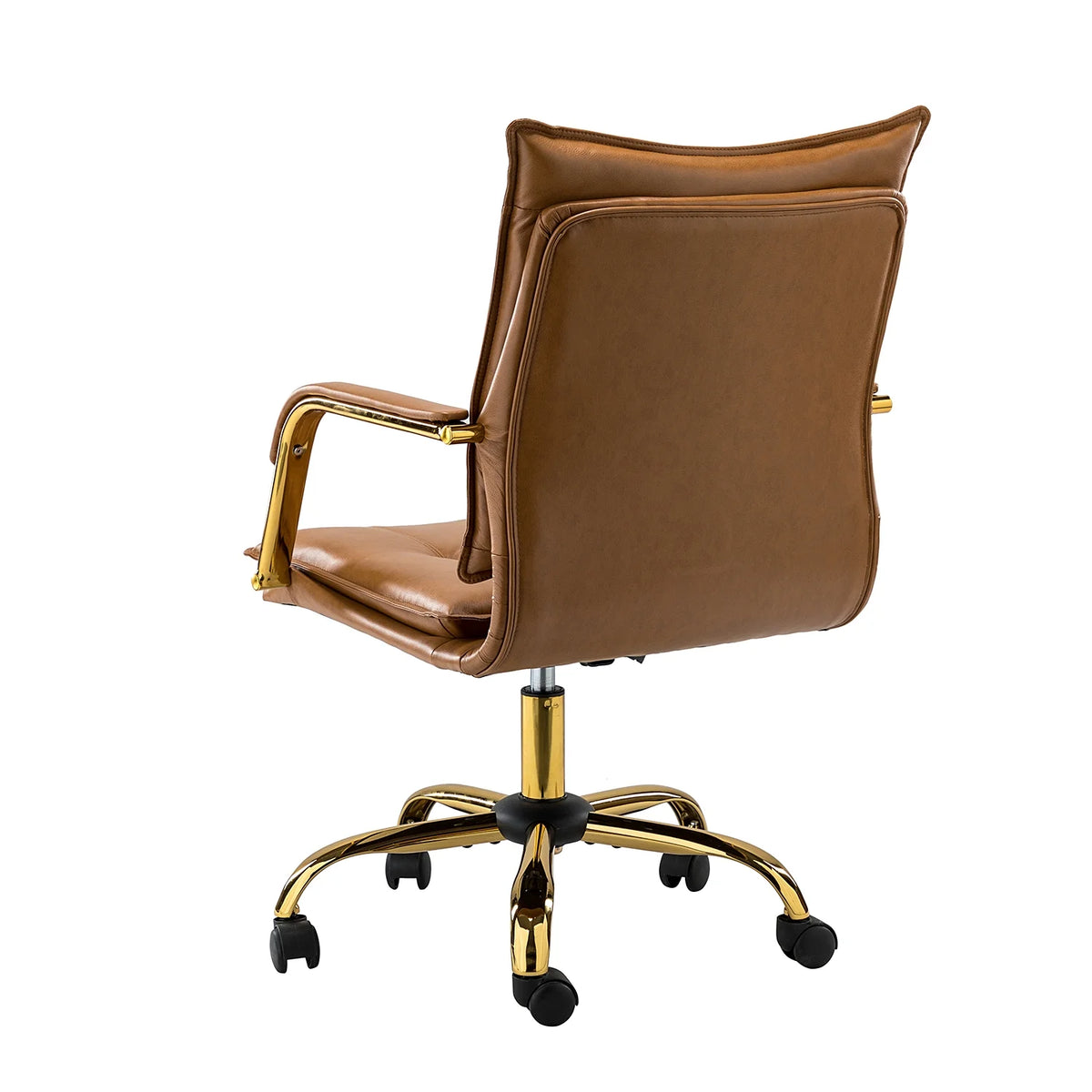 Vegan Leather Tufted Mid Back Task Chair H380