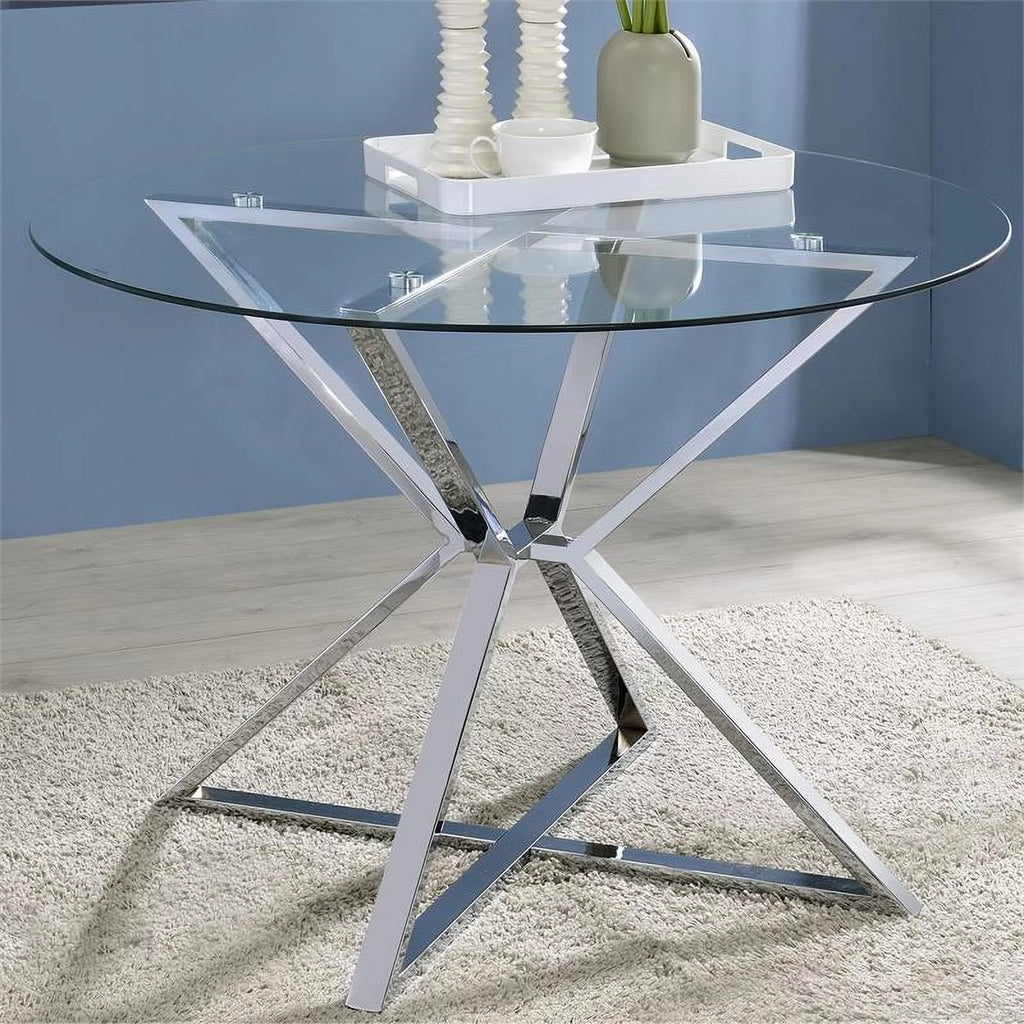Round Glass Top Dining Table P245064