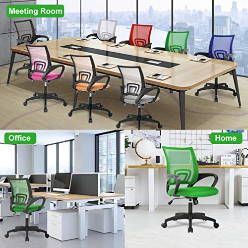 Black Ergonomic Mesh Office Chair with Lumbar Support and Armrest L62775