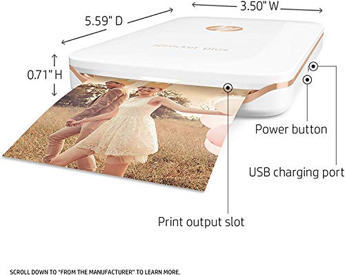 Portable Color Photo Printer 2x3" Black X76163