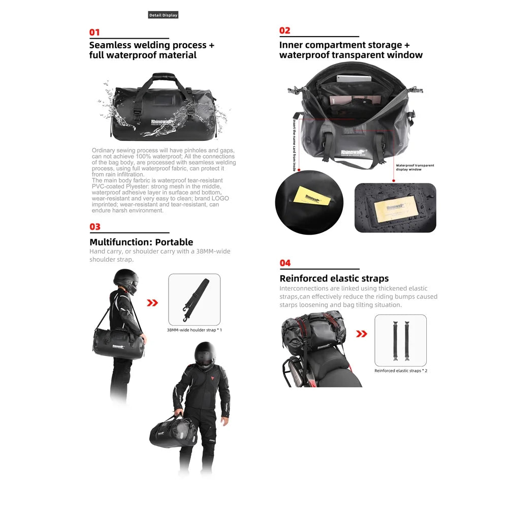 Motorcycle Rearseat Bag 45L N1003