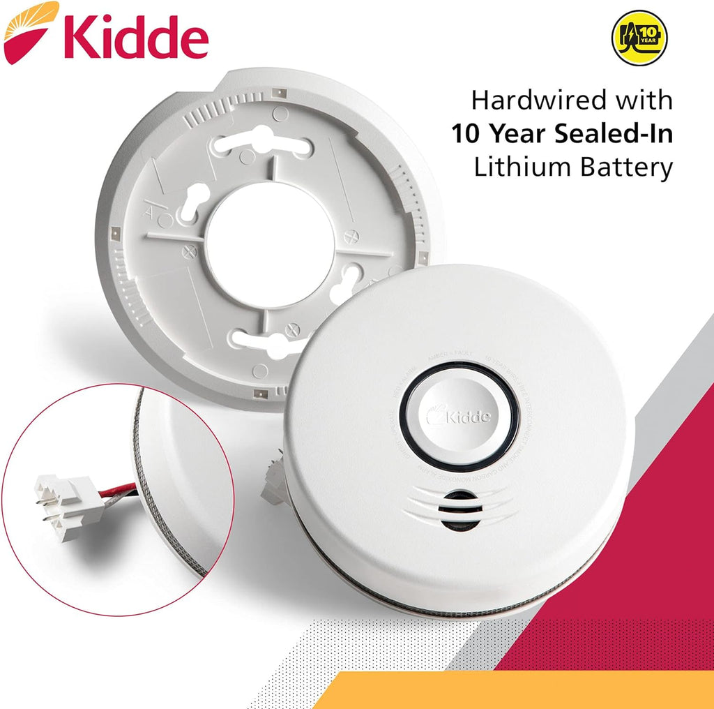 Hardwired Smoke & Carbon Monoxide Detector with Voice Alert E334501