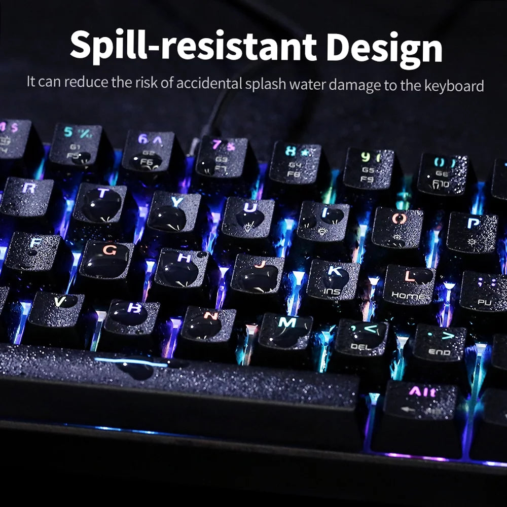 Black 61 Keys RGB Mechanical Gaming Keyboard Q17230