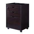 Cappuccino 3-Drawer Wood File Cabinet U51556