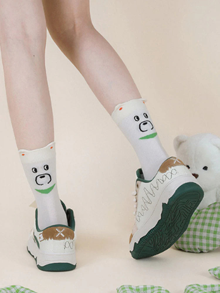 Cute Cartoon Bear Socks G318