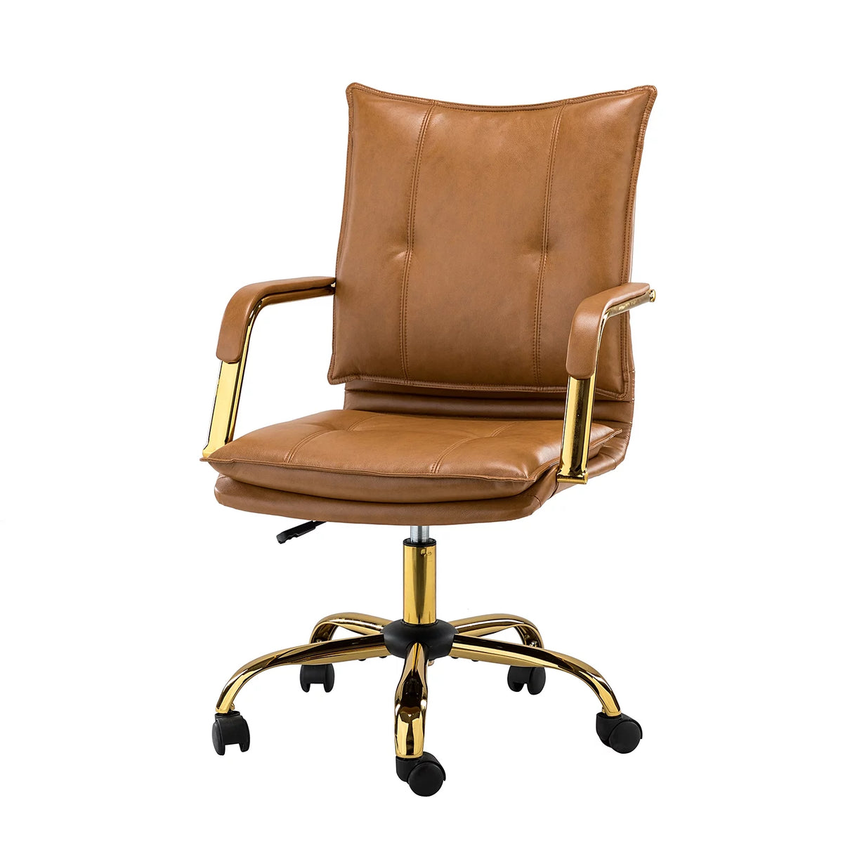 Vegan Leather Tufted Mid Back Task Chair H380