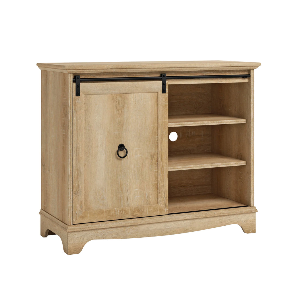 Cafe TV Stand with Storage, for TVs up to 43", Orchard Oak Finish E61170