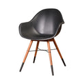 Black Patio Armchair Set of 4 A8494