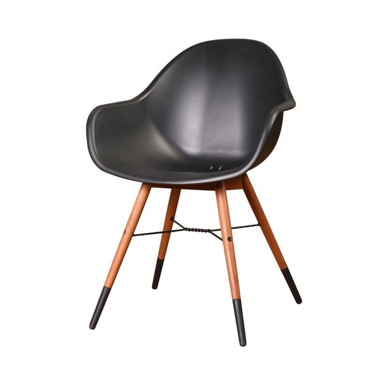 Black Patio Armchair Set of 4 A8494