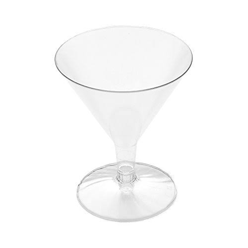 Crystal Clear Plastic Martini Glass 4.8 oz 100ct D416462