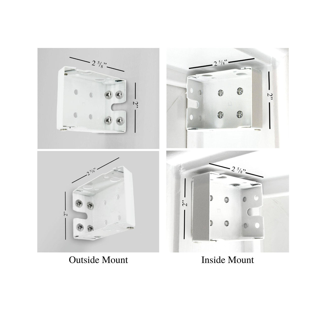 White Cordless Faux Wood Blind J61998