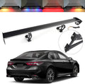 Adjustable Aluminum Rear Trunk Wing Spoiler with LED Light W9372