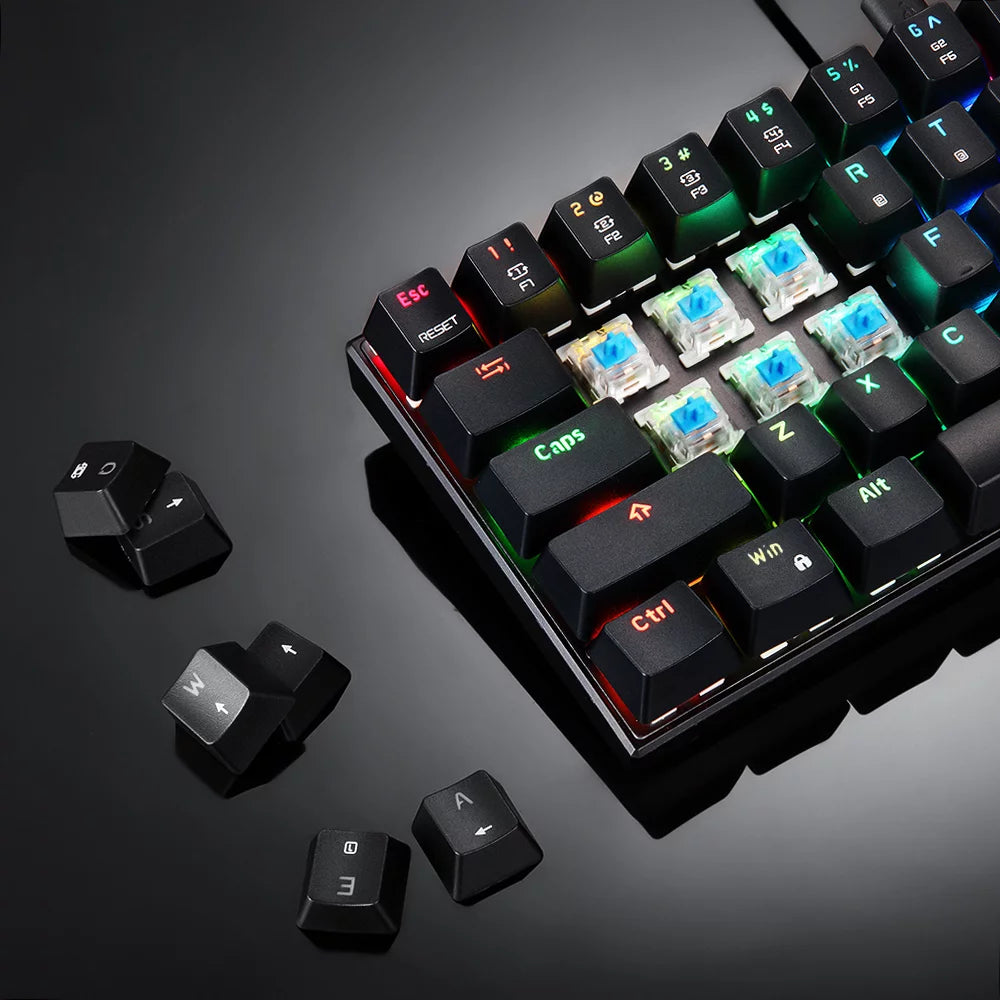 Black 61 Keys RGB Mechanical Gaming Keyboard Q17230
