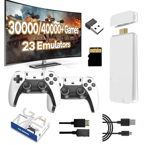 Retro Game Console with 40000+ Games, 4K HDMI, Dual 2.4Ghz Wireless Controllers (128G) U748