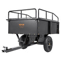750-Pound 15 Cubic Feet Steel Dump Cart with Removable Sides C702