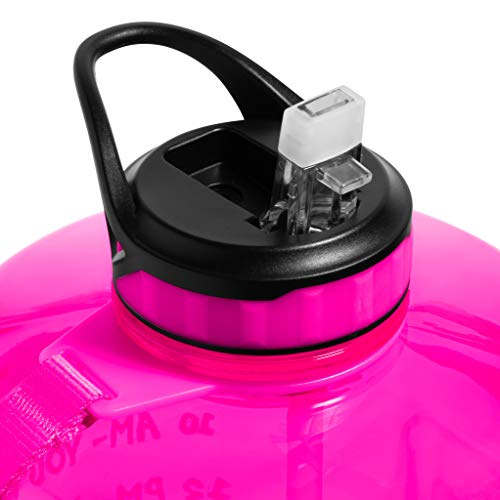 64 oz BPA Free Reusable Water Bottle with Straw and Handle M1725