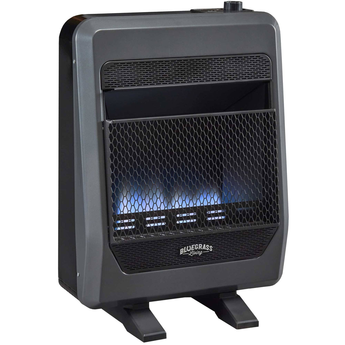 Natural Gas Vent Free Blue Flame Gas Space Heater with Blower and Base Feet - 20,000 BTU L860