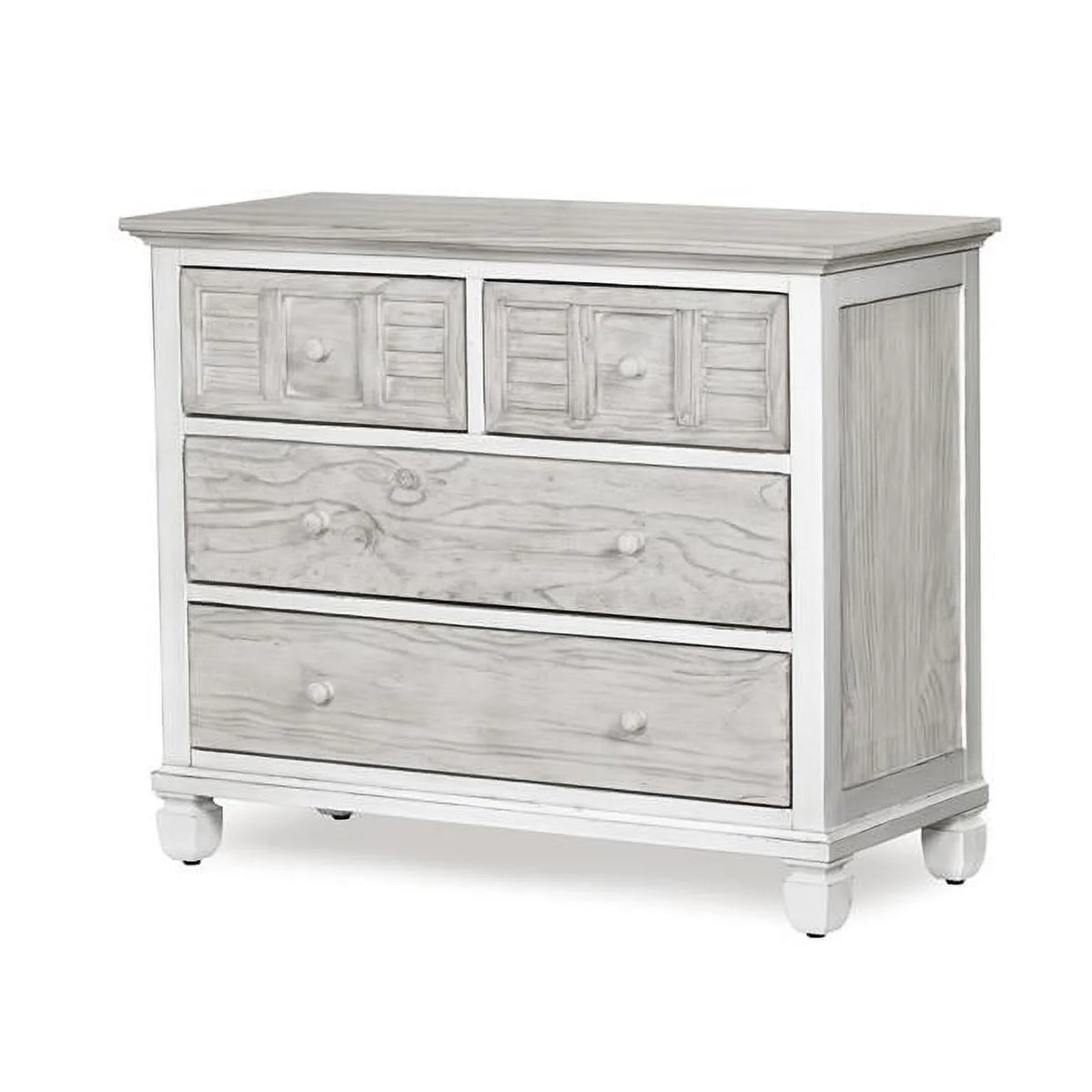 Gray & White Single & 4-Drawer Chest K38567
