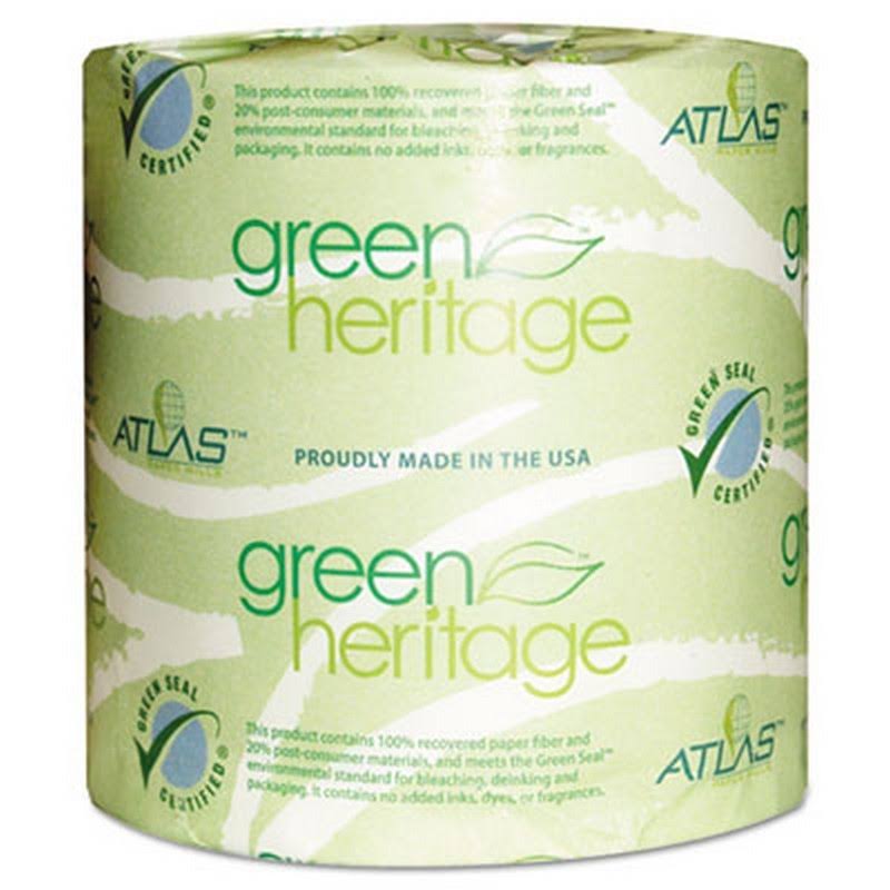 Green Heritage Bathroom Tissue, 2-Ply, 500 Sheets/Roll, 80 Rolls/Carton X481