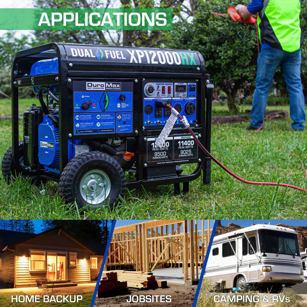 Portable Dual Fuel Generator with CO Alert 12,000 Watt P92980