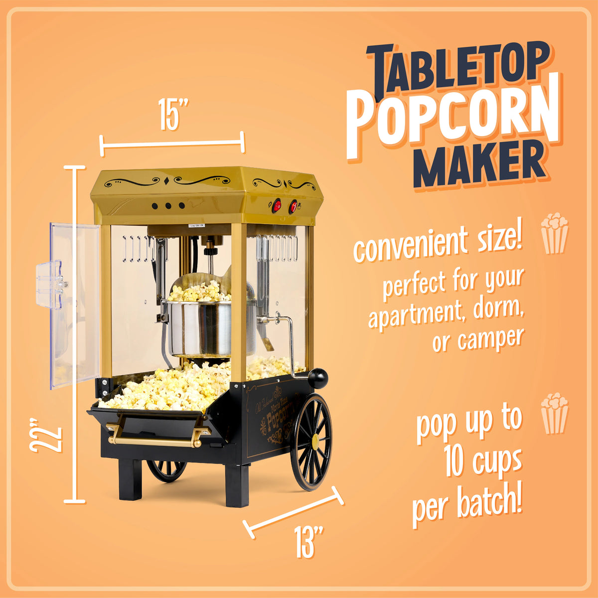 Black 2.5 oz Popcorn Maker L195107