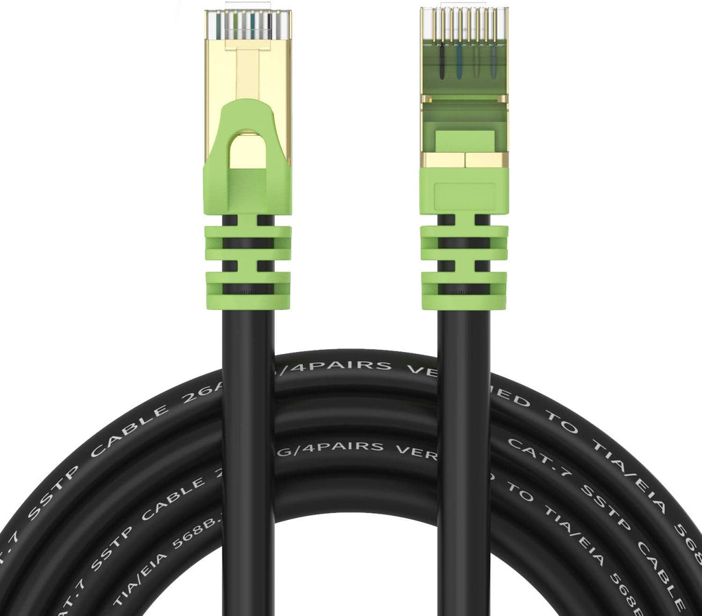 Outdoor Cat 7 Ethernet Cable 200ft 26AWG Heavy-Duty SFTP Waterproof Direct Burial J179143