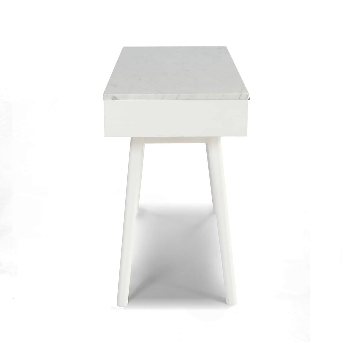 Black Marble White Writing Desk R7869