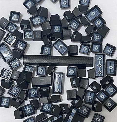 Pbt Double-Shot Keycaps Full 104 -Keyset for Mechanical Keyboards - Black L887123